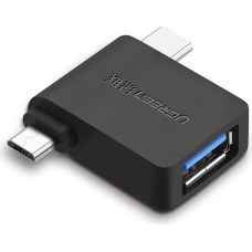 Ugreen adapter OTG USB USB 3.2 Gen 1 (5Gbps) - USB Type C / micro USB black (30453)