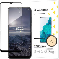 Wozinsky super tough full glue tempered glass full screen with frame case friendly nokia g21 / g11 black