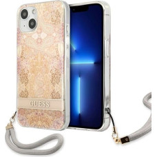 Guess GUHCP13SHFLSD iPhone 13 mini 5.4" gold/gold hardcase Flower Strap