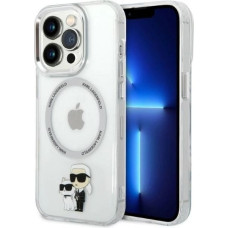 Karl Lagerfeld Iconic Karl&Choupette MagSafe case for iPhone 14 Pro - transparent