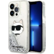 Karl Lagerfeld KLHCP14LLNHCCS iPhone 14 Pro 6.1" silver/silver hardcase Glitter Choupette Head