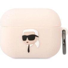 Karl Lagerfeld KLAPRUNIKP AirPods Pro cover pink/pink Silicone Karl Head 3D