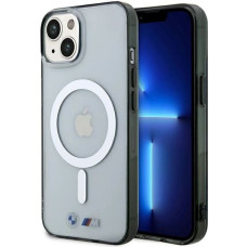 BMW Silver Ring MagSafe case for iPhone 14 Plus - transparent