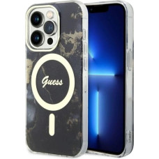 Guess GUHMP14XHTMRSK iPhone 14 Pro Max 6.7" black/black hardcase Golden Marble MagSafe