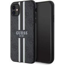 Guess GUHMN61P4RPSK iPhone 11 / Xr black/black hardcase 4G Printed Stripes MagSafe