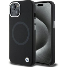 BMW Signature Liquid Silicone MagSafe case for iPhone 15 - black