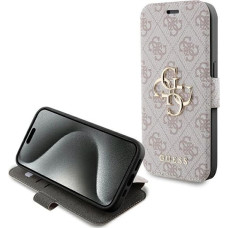 Guess 4G Metal Logo case for iPhone 15 Pro - pink