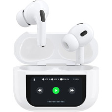 Dudao U19 in-ear TWS wireless Bluetooth 5.3 headphones with LED display - white