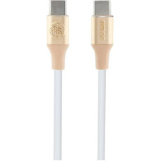 Guess Ebossed Logo USB-C / USB-C Cable 1.5m Fast Charging - Gold