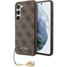 Guess 4G Charms Collection case for Samsung Galaxy A55 - brown