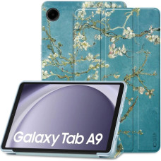 Tech-Protect SmartCase for Samsung Galaxy Tab A9 8.7" X110 / X115 - blue with sakura flowers