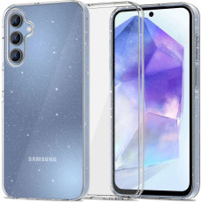 Tech-Protect FlexAir Case for Samsung Galaxy A55 5G - Clear-Glitter