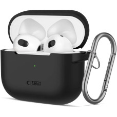 Tech-Protect Silicone Hook Case for Apple AirPods 3 - Black