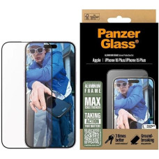 Panzerglass Screen Protector Aluminum Frame iPhone 16 Plus 6.7" Ultra-Wide Fit 2851