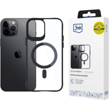 3Mk Protection 3mk Satin Armor MagCase with MagSafe for iPhone 12 Pro Max - Clear with Black Frame