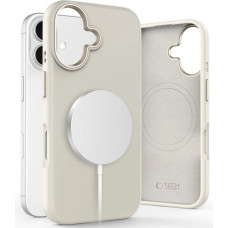 Tech-Protect Silicone PU MagSafe iPhone 16 Case - Beige