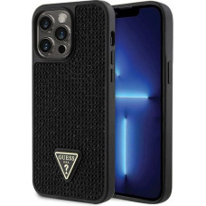 Guess Rhinestone Triangle case for iPhone 14 Pro Max - black