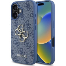 Guess 4G Big Logo iPhone 16 Case - Blue