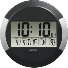 Hama 00186383 PP-245 Wall Clock Black