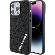 Karl Lagerfeld 3D Rubber Multi Logo case for iPhone 15 Pro Max - black