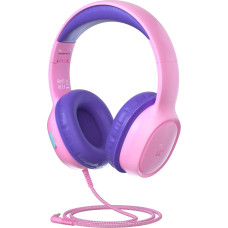 Tronsmart KH01 Wired Headphones for Kids, Safe - Pink