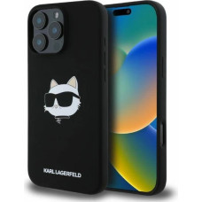 Karl Lagerfeld Etui Karl Lagerfeld Silicone Choupette Head Print MagSafe na iPhone 16 Pro Max - czarne