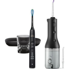 Sonicare Philips Sonicare Cordless Power Flosser DiamondClean 9000 mutes dobuma irrigators, melns - HX3886/43