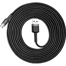 Baseus Cafule Cable durable nylon cable USB / micro USB 2A 3M black-gray (CAMKLF-HG1)