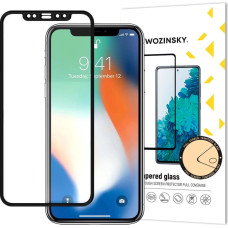 Wozinsky Tempered Glass Full Glue Super Tough Screen Protector Full Coveraged with Frame Case Friendly for iPhone 12 mini black