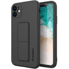 Wozinsky Kickstand Case iPhone 11 Pro Max silicone case with stand black