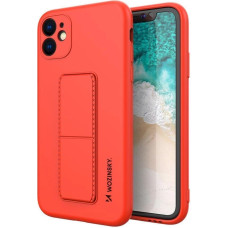 Wozinsky Kickstand Case Silicone Stand Cover for Xiaomi Redmi 10X 4G / Xiaomi Redmi Note 9 Red