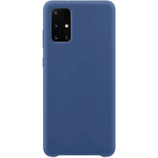 Hurtel Silicone Case Soft Flexible Rubber Cover for Samsung Galaxy S21 Ultra 5G dark blue