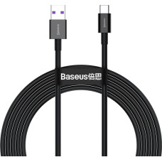 Baseus Superior USB Cable - USB Type C 66 W (11 V / 6 A) Huawei SuperCharge SCP 2 m black (CATYS-A01)