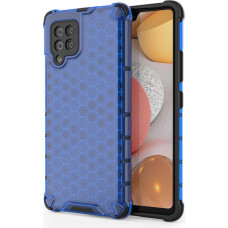 Hurtel Honeycomb Case armor cover with TPU Bumper for Samsung Galaxy A42 5G blue