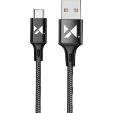 Wozinsky cable USB - USB Type C 2,4A 2m black(WUC-C2B)