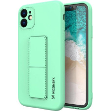 Wozinsky Kickstand Case Silicone Stand Cover for Samsung Galaxy A72 4G Mint