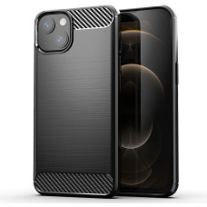 Hurtel Carbon Case Flexible Cover TPU Case for iPhone 13 mini black