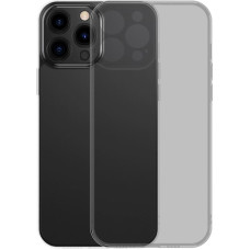 Baseus Frosted Glass Case Cover for iPhone 13 Pro Hard Cover with Gel Frame black (ARWS000401)