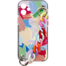 Hurtel Color Chain Case gel flexible elastic case cover with a chain pendant for Samsung Galaxy A32 5G multicolour  (4)