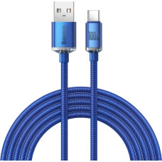 Baseus crystal shine series fast charging data cable USB Type A to USB Type C 100W 2m blue (CAJY000503)