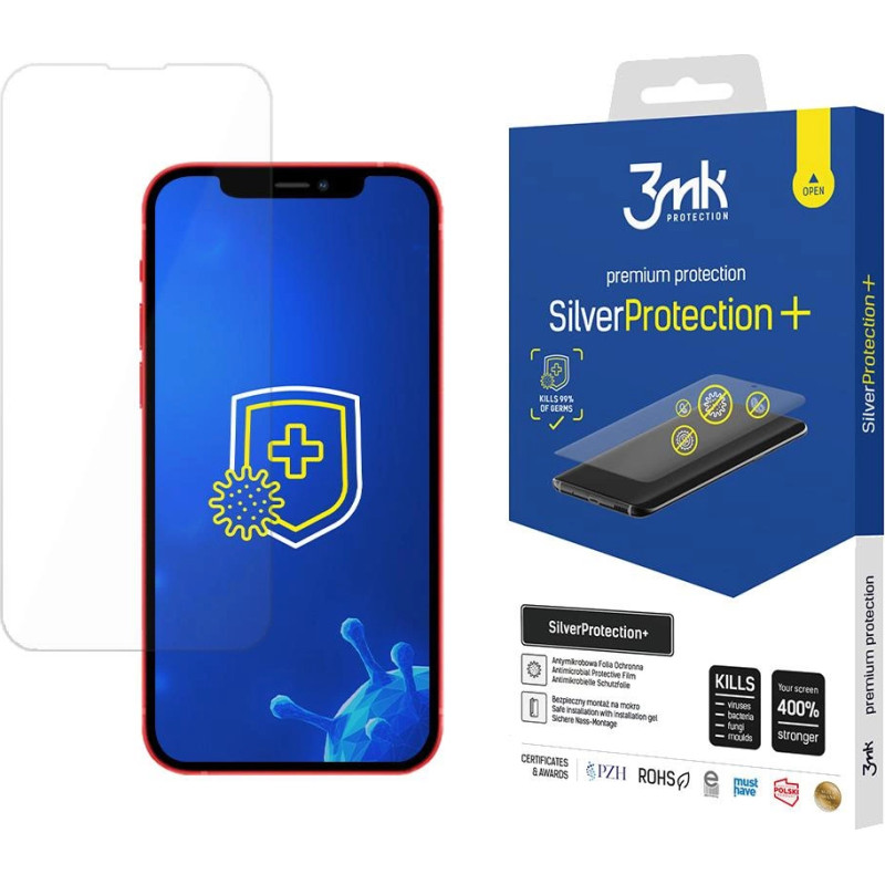 3Mk Protection Screen protector for iPhone 13 mini antibacterial screen for gamers from the 3mk Silver Protection+ series