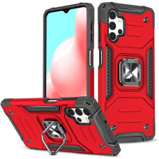 Wozinsky Ring Armor tough hybrid case cover + magnetic holder for Samsung Galaxy A73 red