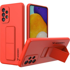 Wozinsky Kickstand Case silicone stand cover for Samsung Galaxy A73 red