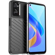 Hurtel Thunder Case flexible armored cover for Oppo A76 / Oppo A36 / Realme 9i black