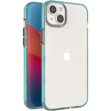 Hurtel Spring Case case for iPhone 14 Plus silicone cover with frame light blue