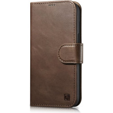 Icarer Oil Wax Wallet Case 2in1 Cover iPhone 14 Pro Max Leather Flip Cover Anti-RFID brown (WMI14220724-BN)