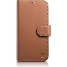 Icarer Wallet Case 2in1 iPhone 14 Pro Leather Flip Case Anti-RFID brown (WMI14220726-BN)