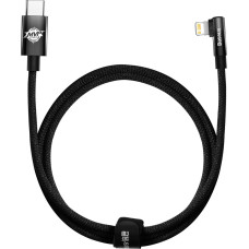 Baseus CAVP000201 angled Lightning - USB-C cable 20W 480Mb/s 1m - black