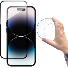 Wozinsky Full Cover Flexi Nano Glass tempered glass for iPhone 14 Pro flexible with a black frame