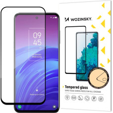 Wozinsky super tough Full Glue Full Glue Full Screen Tempered Glass with Case Friendly TCL 20L Black Frame